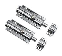 Serratura for porta portatile, chiavistello con bullone a barilotto, fibbia for porta con inserto resistente alla corrosione antifurto addensato a molla automatica, chiusura for porta dell'armadio