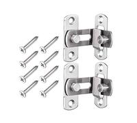 Serratura for porta portatile, chiavistello for porta a 90 gradi ad angolo retto for cancello con fibbia a scatto Barn serratura scorrevole Barrel Bolt for porte e finestre Accessori for la casa