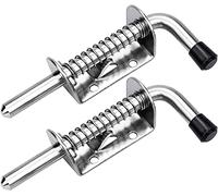 Serratura for porta scorrevole, serratura, 2 pezzi, chiavistello for garage, chiavistelli in acciaio inossidabile, ferramenta for armadietti di sicurezza