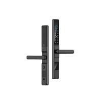 Serratura impermeabile impronta digitale RFID for la porta scorrevole di spinta interno all'aperto con mortasa 2585 3085 4085,Resistente alla corrosione(Black A TTLock 8560)
