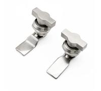 Serratura in acciaio inox MS714-2 T, maniglia di bloccaggio per armadio in metallo, maniglia a doppia ala, 1 pz(steel-bent sheet)