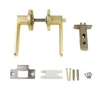 Serratura in lega di zinco con indicatore rosso verde per una maggiore privacy, maniglia solida e compatibilità con diversi spessori (oro)