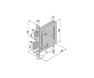 SERRATURA INF.FERRO 054.50.00.0 WELKA [WELKA ]