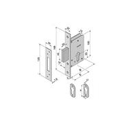 SERRATURA INF.LEGNO 70 mm WELKA