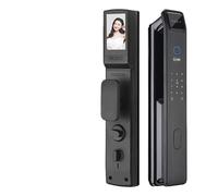 Serratura intelligente, APP Completamente Automatica Riconoscimento Facciale 3D Smart Lock Impronta Digitale Chiave Biometrica A Scheda Serratura Digitale Smart Lock Domestica,Costruita per durare(No