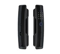 Serratura Intelligente Completamente Automatica Tuya WIFI TTlock APP Elettronica Biometrica Digitale Impronta Digitale/Password/Carta/App/Sblocco Chiave(Black 22 x190,TT Lock)