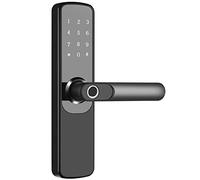 Serratura intelligente con impronta digitale, serratura app TTlock Bluetooth, scheda IC, chiave meccanica, codice touchscreen, accesso senza