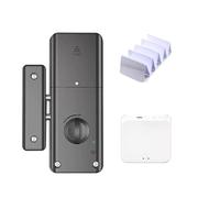 Serratura intelligente con motore elettrico con app Tuya Serratura for porta con ingresso senza chiave Installazione invisibile nascosta Serratura con scheda IC for porta in legno(Lock-IC card-M1)