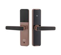 Serratura intelligente digitale, serratura di sicurezza elettronica, in alluminio, per impronte digitali, password, scheda magnetica, chiavi, programma temporaneo, per appartamenti