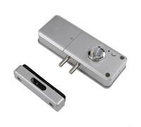 Serratura intelligente invisibile per app TTlock, senza chiave, elettronica, ABS, scheda IC, sblocco multiplo, sicurezza avanzata, antifurto, anti-leva, facile da installare, per porte in legno, nero
