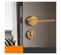 Serratura intelligente, Maniglia for porta intelligente Leva for pomello for interno esterno con serratura e chiave Camera da letto Bagno nero for magnete domestico Camera in lega di alluminio,Costru