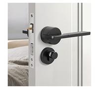 Serratura intelligente, Maniglia for porta intelligente Leva for pomello for interno esterno con serratura e chiave Camera da letto Bagno nero for magnete domestico Camera in lega di alluminio,Costru