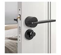 Serratura intelligente, Maniglia for porta intelligente Leva for pomello for interno esterno con serratura e chiave Camera da letto Bagno nero for magnete domestico Camera in lega di alluminio,Costru