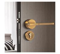 Serratura intelligente, Maniglia for porta intelligente Leva for pomello for interno esterno con serratura e chiave Camera da letto Bagno nero for magnete domestico Camera in lega di alluminio,Costru