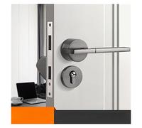 Serratura intelligente, Maniglia for porta intelligente Leva for pomello for interno esterno con serratura e chiave Camera da letto Bagno nero for magnete domestico Camera in lega di alluminio,Costru