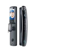 Serratura intelligente per porte, 3D Face Recognition Smart Door Lock Access Control 7 Metodo di sblocco for porte in legno da 40-70 mm Funziona bene al buio(1500W with control)