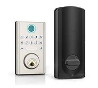 Serratura intelligente per porte, Smart Keyless Entry Door lock Pull Handle Set Knob Digital Fingerprint Locks For Security Home Office Hotel Furniture(Silver)