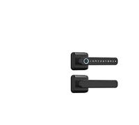 Serratura intelligente per porte, Tuya App Remote Control Smart Locks Latch Fingerprint Passcode Maniglia for serratura della porta in legno for la casa(T3TY-B)