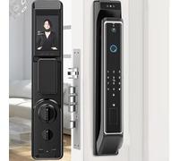 Serratura intelligente senza chiave con riconoscimento facciale 3D, impronte digitali, controllo APP, password e accesso alla scheda IC per una maggiore sicurezza di casa, ufficio e hotel