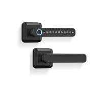 Serratura intelligente, Serratura biometrica digitale con impronta digitale, password Bluetooth wireless, maniglia elettronica intelligente senza chiave for porta(Noir)