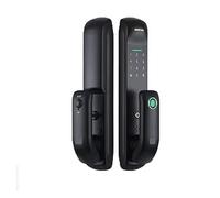 Serratura intelligente, Serratura elettronica intelligente Tuya o TTlock APP Pannello smerigliato Blocco impronte digitali/Password/Scheda IC/Sblocco chiave for la casa,Costruita per durare(22x