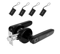 Serratura intelligente, Serratura for porta con impronta digitale for camera da letto Porta biometrica Maniglia serratura a pomello Tuya Keyless Smart Electric Security Locks,Costruita per durare(310