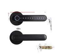 Serratura intelligente, Serratura for porta con impronta digitale for camera da letto Porta biometrica Maniglia serratura a pomello Tuya Keyless Smart Electric Security Locks,Costruita per durare(320