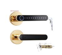 Serratura intelligente, Serratura for porta con impronta digitale for camera da letto Porta biometrica Maniglia serratura a pomello Tuya Keyless Smart Electric Security Locks,Costruita per durare(320