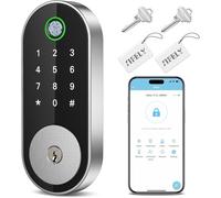 Serratura intelligente Sifely Keyless Entry Fingerprint Deadbolt Smart Lock: Sifely Keyless Entry, tastiera digitale, catenaccio elettronico con accesso a impronte digitali e codice, blocco automatico