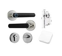 Serratura Intelligente Tuya Impronta digitale biometrica Serratura intelligente Password elettronica senza chiave Manopole for porte for la casa della camera da letto(3201SL with G2)
