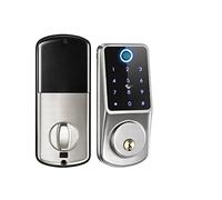 Serratura Intelligente Tuya Smart Fingerprint Digital Keyboard Keyless Entry Blocco elettronico Ttlock App Control for Home Apartment(TTlock- Silver)