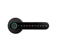 Serratura Intelligente Tuya Smartlife APP Telecomando compatibile con Blocco biometrico intelligente for impronte digitali for porte in metallo in legno for interni(C6 Tuya Kit A)