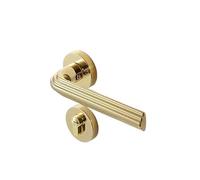 Serratura interna silenziosa for porta camera da letto, serratura italiana divisa in due parti color oro(MAGNETIC LOCK BODY_72MM)