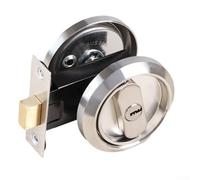 Serratura invisibile in acciaio inossidabile 304 per serrature ad anello, compatibile con porte in metallo e legno larghezza 35 50 mm, con riduzione silenziosa dell'attrito e design antifurto (argento