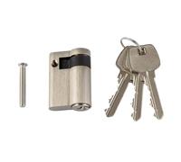 Serratura invisibile per porta, 40 mm-95 mm, cilindro singolo laterale con pomello, per bagno a prova di fuoco e porte in vetro, cilindro sicuro e di sicurezza