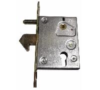 Serratura cancello infilare 77ql iseo b.q zinc f.mm 25 c.sagom m1+q8 e.mm 50 Ise