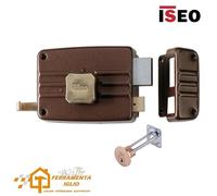 Serratura legno applicare 400 iseo c.staccato m2+tirante+pomolo e.mm 40 sx Iseo