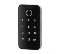 Serratura Keyless digitale in lega di zinco con tre per i metodi di sblocco compreso codice PIN e lettore di schede per uso domestico e commerciale (D)