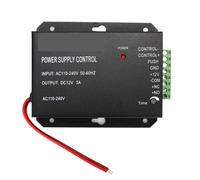 Serratura magnetica, Alimentatore for interruttore del di controllo accessi for porte DC 12V 3A 5A for dispositivo di controllo accessi for impronte digitali RFID(12V3A Black Power)