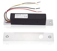 Serratura Magnetica Elettrica, Serrature Elettromagnetiche, Alluminio Porta Singola Serratura Access Control Segnale di Retroazione per Porta in Vetro/Porta in Legno 12V / 24V