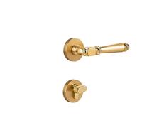 Serratura magnetica for porta interna in ottone Serratura for porta americana Split Room Maniglia for porta in ottone massiccio Porta in legno massiccio(Shafei Gold)