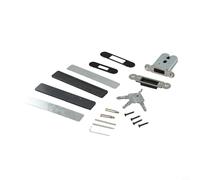 Serratura magnetica integrata silenziosa per porte interne e camera da letto con materiale in lega di zinco, chiusura silenziosa e affidabile (nero)