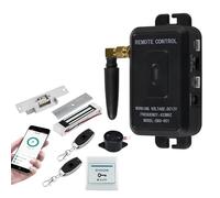 Serratura Magnetica Kit di controllo accessi alla porta Apriporta for cancello con sblocco remoto senza fili, Serrature magnetiche elettriche for la casa da 180 kg(Kit1 (NO Exit Lock))