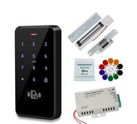 Serratura Magnetica, Kit di controllo accessi for porte impermeabili IP68 Alimentatore for tastiera RFID Alimentatore for porte magnetiche elettriche da 180 kg for la casa(Kit without Lock)