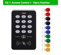 Serratura Magnetica, Kit di controllo accessi porta RFID Controllo accessi Tastiera Alimentatore Serratura magnetica elettrica Bolt Strike Locks Chiavi da 10 pezzi(RFID Keypad with Key)