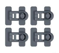 Serratura magnetica per armadio, sicurezza del bambino, materiale ABS | Colla forte, nessuna foratura necessaria, tenuta sicura su legno e metallo, confezione da 4, montaggio rapido (grigio)