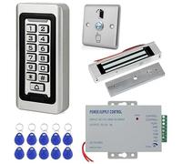 Serratura magnetica per porta Kit di controllo accessi alla porta Tastiera RFID IP68 di ingresso porta con serratura magnetica elettrica elettromagnetica esterna impermeabile(280KG Lock System)