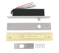 Serratura Magnetica Portone Porta Esterno 12V Elettrica Esterna, Apertura Cancello con Ritardo Tempo - Elettroserratura, Alluminio Resistente, Contatti Elettrici