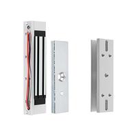 Serratura Magnetica, Serrature elettromagnetiche 180KG/350lbs Serratura magnetica elettrica 12V ZL Staffa U for di controllo accessi porta elettronica impermeabile(Lock with U Bracket)