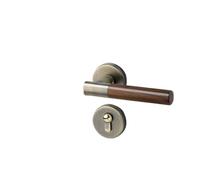 Serratura magnetica silenziosa for porta da camera da letto, stile cinese, serratura for porta interna for stanza divisa, maniglia for porta in legno con venature del legno(Green ancient wood grain)